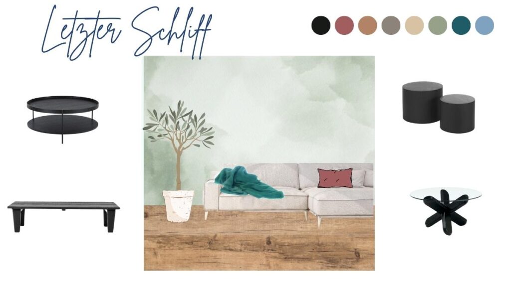 Moodboard erstellen Couchtisch aussuchen