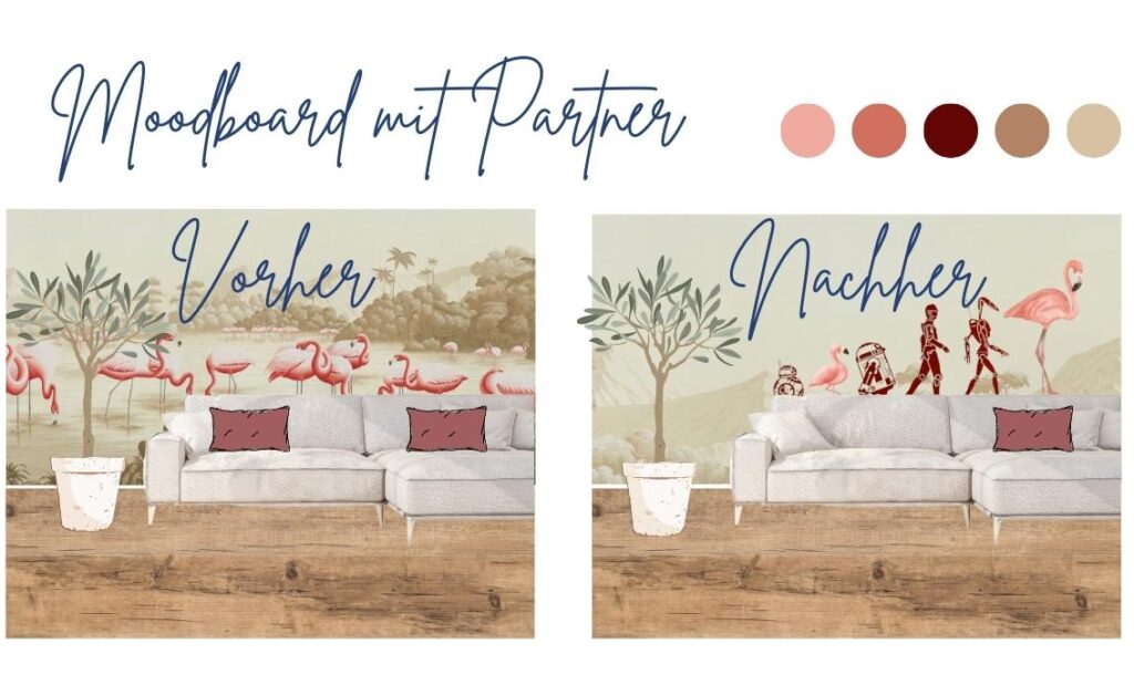 Moodboard erstellen mit Partner